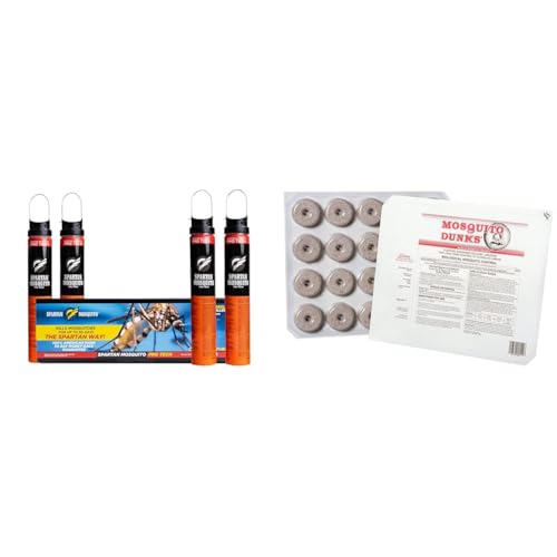 Spartan Mosquito Pro Tech 1 Acre Pack 4 Tubes Summit Mosquito Dunk Tablet 20 Count Pack