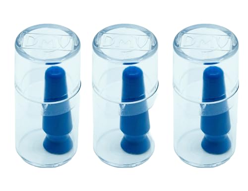 Image of DMV Genuine Scleral Cup Contact Lens Inserter, Cobalt, Pack of 3 - Made in USA Insertion Tool for Scleral, Hybrid & Soft Contact Lenses - Also for Prosthetic Eyes - NOT for Lens Removal