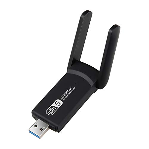 Adaptador Wi-Fi Usb 3.0 1200Mbps Dual Band 5Ghz 2.4Ghz Antena Wi-Fi DongleBlack