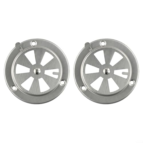 2 Stück BBQ Grill Abgasdämpfer, verstellbar für effiziente Luftkontrolle in Öfen