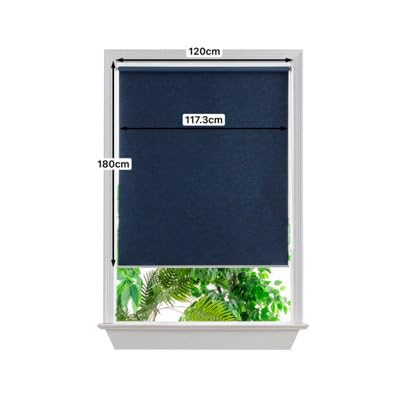 GoodHome Store Enrouleur occultant Thermique Iwerne Marine 120 x 180 cm