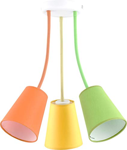 Preisvergleich Produktbild Bunte Deckenlampe Kinderzimmer flexibel verstellbare Arme 3-flammig stylisch BANTA Kinder Leuchte Decke