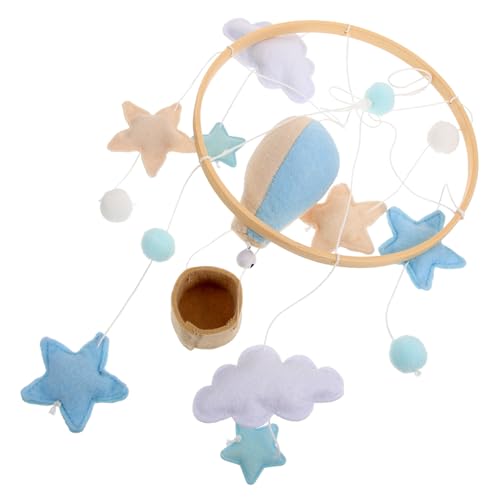 GLSTOY ベビーベッド用モビール フェルトボール吊り下げ飾り 保育室 壁掛け装飾 男の子女の子部屋のインテリア ベッド上ハンギングオーナメント