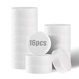 16 Pcs Styrofoam Discs 3 Inch,Foam Circles for Crafts (1' Thick), Round Foam Circles White for DIY Projects, Cakes and Decorations, Christmas DIY Ornaments, Arts and Crafts Supplies. (16)