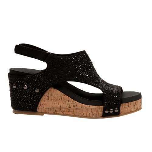 Makers Shoes - Barbara - Wedge Sandals, 2.5