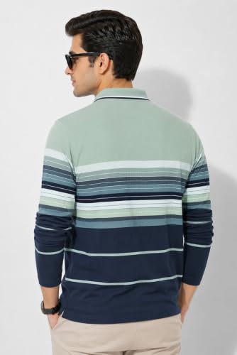 Image of SANE ORIGINALS Full Sleeves Textured Polo Tshirt for Men with Pocket || Long Sleeves Collar and Pocket T-Shirt for Men