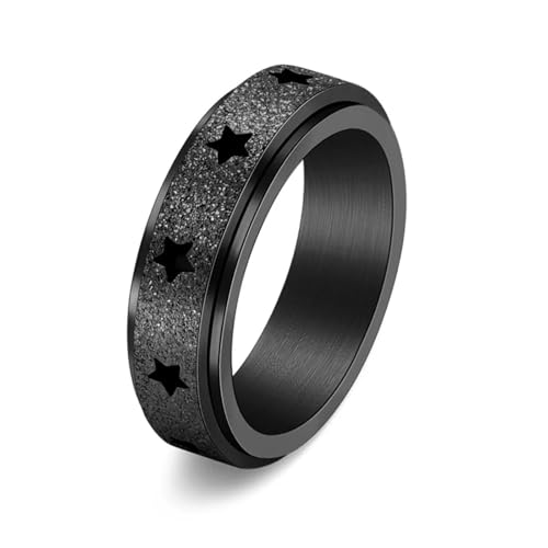 Bijoux femme hommes avec bague étoile mate à offrir en cadeau