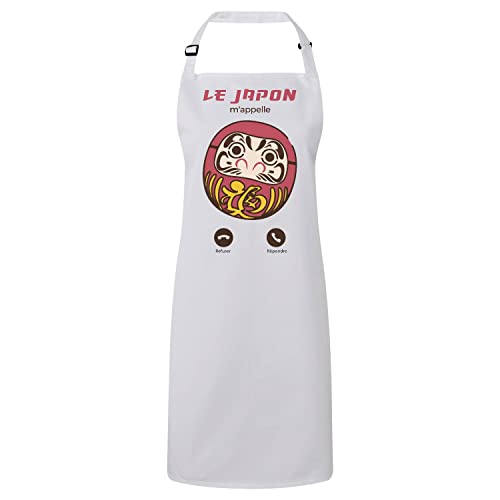 Tablier cuisine Japon M'Appelle en coton premium motif culture manga