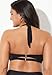Swimsuits For All Women's Diva Halter Bikini Top - 6, Jet Black (Plus