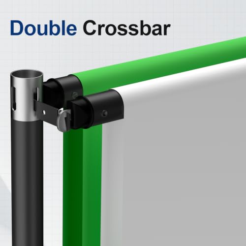 Image of EMART Backdrop Stand Heavy Duty 8.9x10Ft Double Crossbar Pipe and Drape