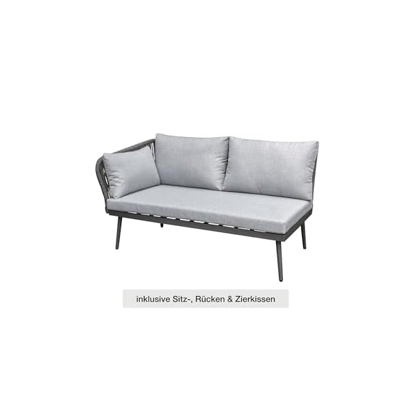 LC Garden Sunera Gartenlounge Set Dunkelgrau