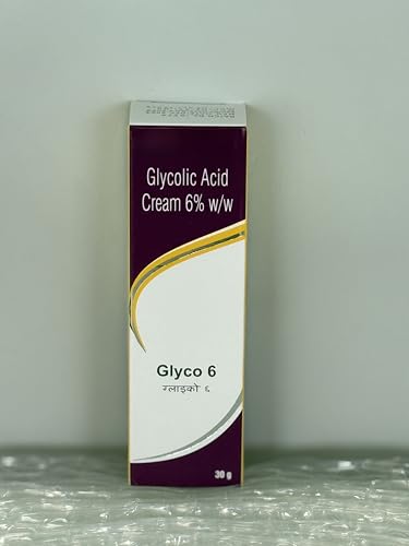 Glyco 6 Cream | 6% Glycolic Acid Cream for Pigmentation, Dark Spots, Acne Marks & Uneven Skin Tone | Dermatologist-Recommended for Skin Renewal, Clarity & Even Tone – 30g
