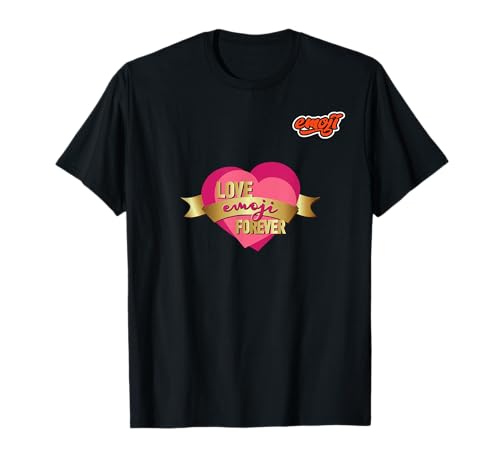 Emoji de amor para siempre cinta de corazón Camiseta