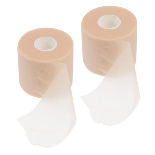 FRCOLOR 2 Rolls Sports Sponge Sports Tape Prewrap Athletic Tape Sports Sponge Tape Shock-Proof Sponge Sports Ankle Athletic Tapes Sponge Sports Wrist Tape