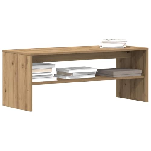 Iiaky Mueble de TV Madera Mueble TV Salon Mueble TV Madera Mesa Television Salon Mueble salón TV de ingeniería Roble Artisan 100x40x40 cm