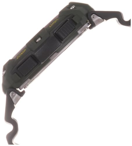 Casio Twin Sensor World Time 200m Waterproof Digital Compass Watch, Black, Digital, Black, Digital