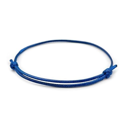 EVEMATE [2 Stück] Dezentes einfaches Armband | Handgemachtes dünnes Surfer Band aus gewachster...