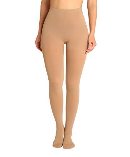 u00aeBeFit24 Collant de contention gradués médicales (23-32 mmHg, 120 Denier, Classe 2) pour femme - Collant de compression pour varices et circulation - Medical compression tights for women