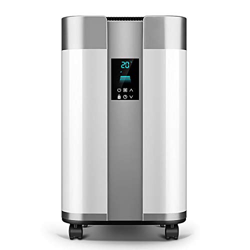 Heizlüfter mit Fernbedienung - 2200W Keramik Heizstrahler Badezimmer energiesparend leise - Schnellheizer mit LED-Touchscreen - 4X Heizstufen