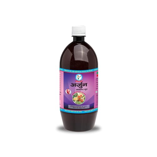 Image of Bharat Gram Udyog Arjun Ashwagandha Juice /Ras, Cholestrol Care Juice, Care Bad Cholestrol LDL, Heart Care, BP Care and Relieve Stress (Pack of 1), 1 L