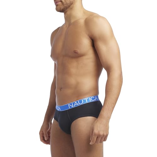 Nautica Men's 4 Pack Classic Cotton Stretch Briefs3