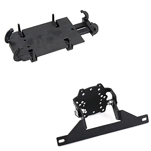 Support de téléphone pour moto BMW R1150RT rigide en finition noire pour pare-brise