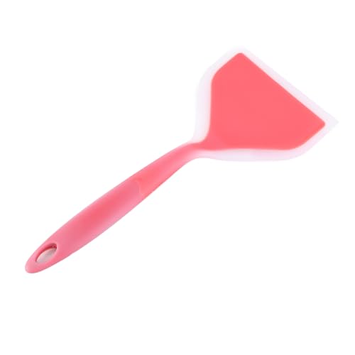 ACOGEDO Espátula de Silicona Antiadherente con Volteador Ancho para Cocinar Pizza, Bistec y Pastel – Calor hasta 600 °F – Ergonómico para Colgar – Verde (#1)