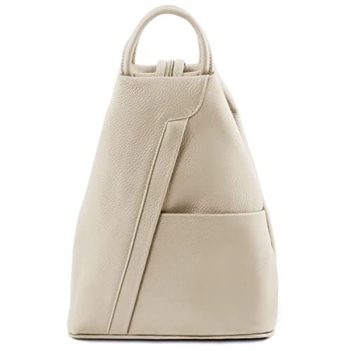 Tuscany Leather Shanghai Mochila en Piel Beige Cover