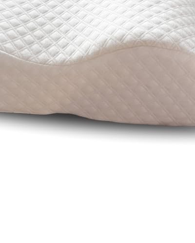 Kally Sleep Orthopedic Butterfly-Shaped Neck Pain Pillow for Head & Cervical Support - White