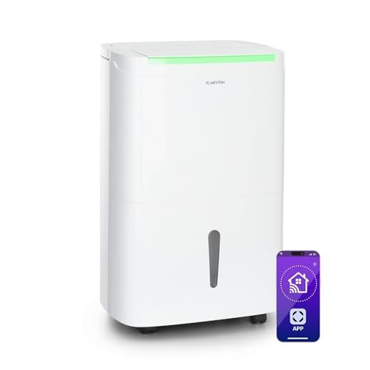 Comedes Demecto 10 - Geräuscharmer Luftentfeuchter für kleinere Wohnräume, Schlafzimmer oder Kinderzimmer bis zu 40m² 2 Klarstein DryFy Connect Luftentfeuchter Dehumidifier Kompressionsluftentfeuchter, WiFi-Schnittstelle, 230 m³ Luftumwälzung pro Stunde, Entfeuchtungsleistung 40 l pro Tag, weißes Designgehäuse