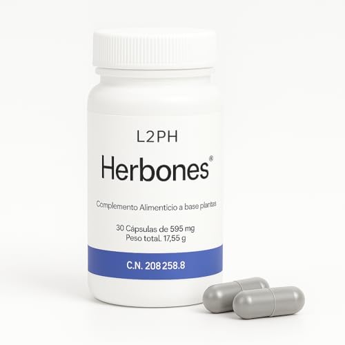 HERBONÉS – Complemento Alimenticio contra Retención de Liquidos que reduce la Hinchazon y Depura Riñones e Hígado (30 Cápsulas). Complemento Nutricional Con Alcachofa, Cola de Caballo y Diente de León