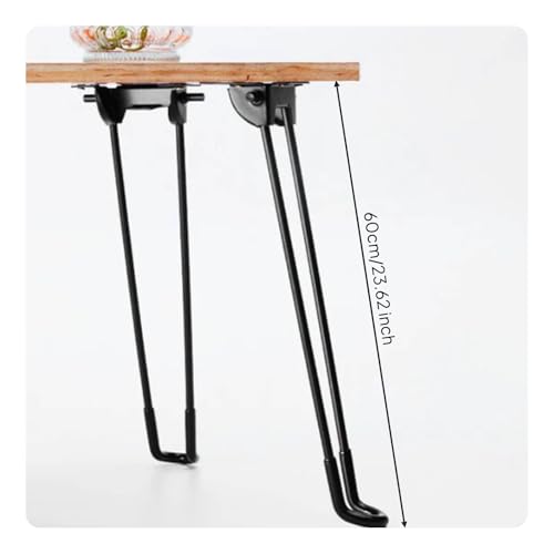 Soporte plegable para mesa de hierro negro de 60cm para accesorio de montaje 3