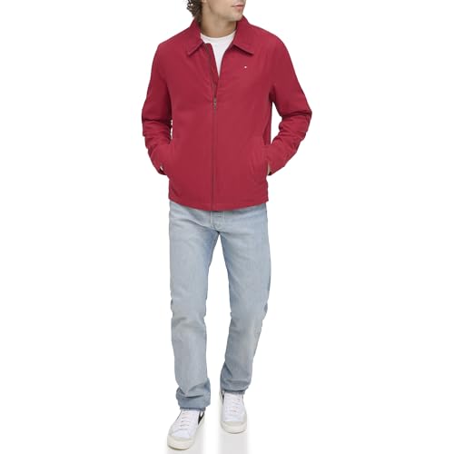 Image of Tommy Hilfiger Men's Lightweight Zip-up Microtwill Golf Jacket (Standard and Big & Tall Sizes)