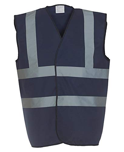 Expert Workwear Hi Vis Multi-Colour Safety Vest High Visibility Reflective Viz Waistcoats 2 Band & Brace - 24 Colours | Small to 5XL
