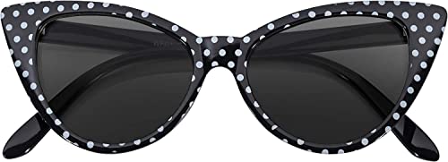 OWL Cat Eye Sunglasses for Women Vintage Retro 1950's Shades Smok...