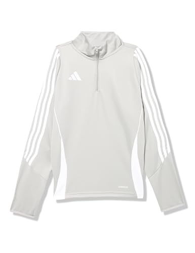 adidas Unisex Kid's Tiro 24 Training Top, Team Mid Grey/White, Medium