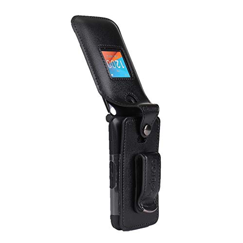 BELTRON Fitted Leather Case for Alcatel One Touch Go Flip 4044 (Boost, Metro PCS, Sprint, T-Mobile, Virgin Mobile) Go Flip V (Verizon) Cingular Flip 2 / QuickFlip (AT