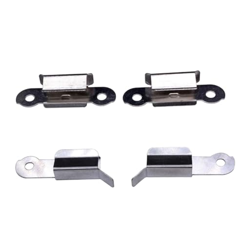 Homoyoyo 4pcs 3d Printer Glass Platform Clamps Stainless Steel Heated Bed Clips for Hot Bed Fixing Compatible Aluminum B