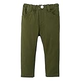 [MIKIHOUSE HOT BISCUITS] [ミキハウス ホットビスケッツ] 10分丈 パンツ 男の子 女の子 ベビー キッズ 子供服 カーキ 80cm 73-3206-450