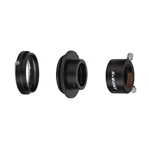 Svbony SV149 M42 CCD Adaptateur,Turn SLR Caméra Lentilles entrée Télescope pour Photographie ou Guidage,Compatible avec Nikon AF Lentille, 1.25in Télescope Oculaire - Image 7