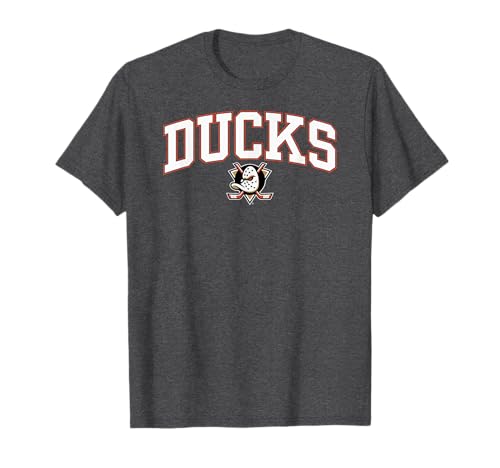 Anaheim Ducks Arch Over Dark Heather NHL Officially Licensed T-Shirt