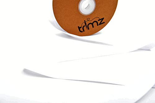 Trimz Poly Cotton Bias Binding, White, 25mm x 20m