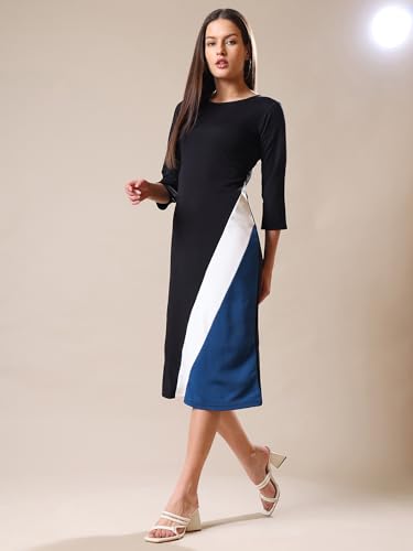 Image of PURVAJA Women's Bodycon Knee Length Dress(Lucy-342-348)