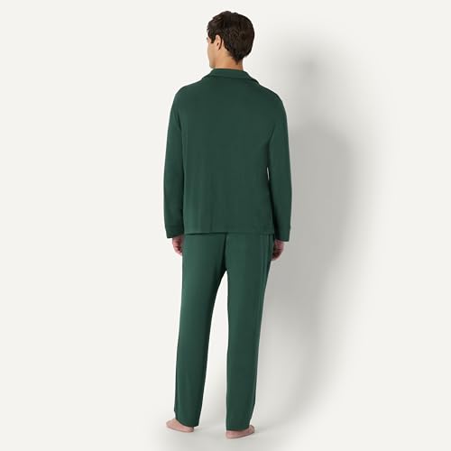 Image of Amazon Essentials x Sofia Grainge Men's Long Sleeve Relaxed Fit Breathable Modal Jersey Pajama Set, Loungewear