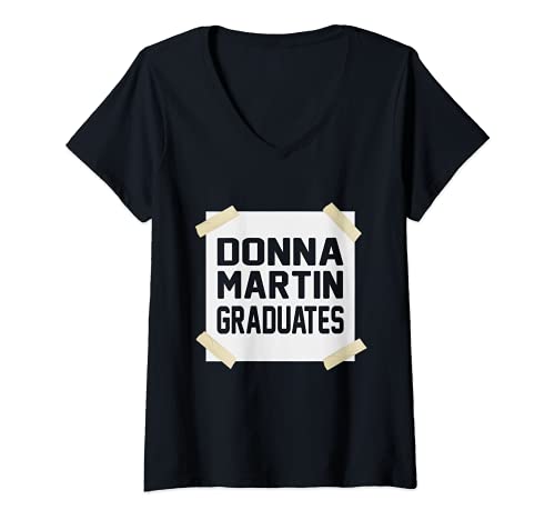 Donna Donna Martin laureati divertente regalo Maglietta con Collo a V
