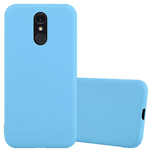 Cadorabo Funda para LG Q7 en Candy Azul - Cubierta Proteccíon de Silicona TPU Delgada e Flexible con Antichoque - Gel Case Cover Carcasa Ligera