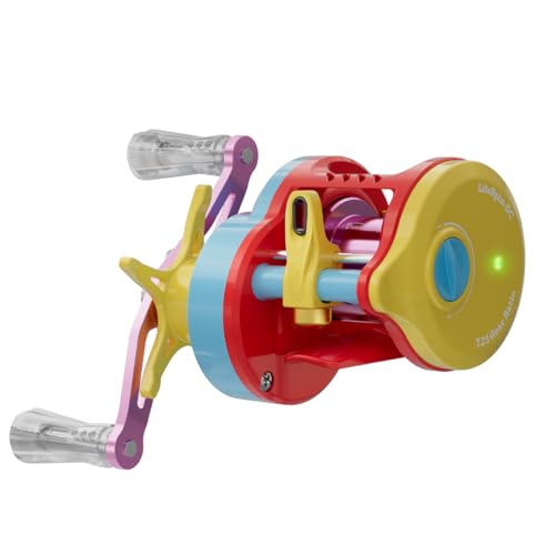 TEBEN DC Baitcaster Reel 3 Modes Digital Control Trolling Reel 5.47oz Ultralight Baitcasting Reels Max Drag 11LB 7.2:1 5+1BB Freshwater Saltwater Fishing Reels (LSY(DC) Right)