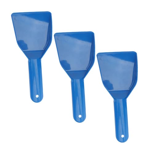 UKCOCO 3 Piezas pala descongeladora largo pala de nieve cucharón raspador agente de mudanzas espátula de limpieza de cocina congelador herramienta para quitar hielo el plastico Azul