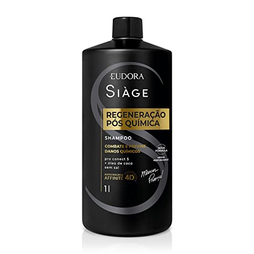 Siàge Regeneração Pós Química 1L: Shampoo Eudora para Cabelos Tratados Siàge Regeneração Pós Química 1L: Shampoo Eudora para Cabelos Tratados