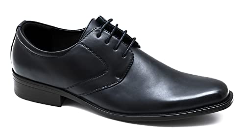 Scarpe uomo Scarpe Uomo Class Eleganti Vernice Calzature Business Cerimonia (Nero, Numeric_43)
